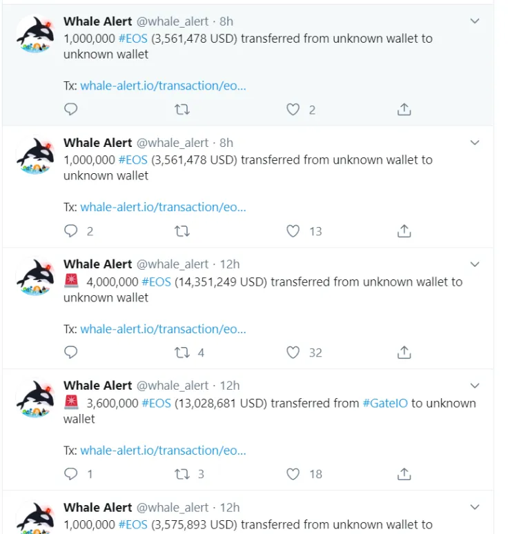EOS transactions