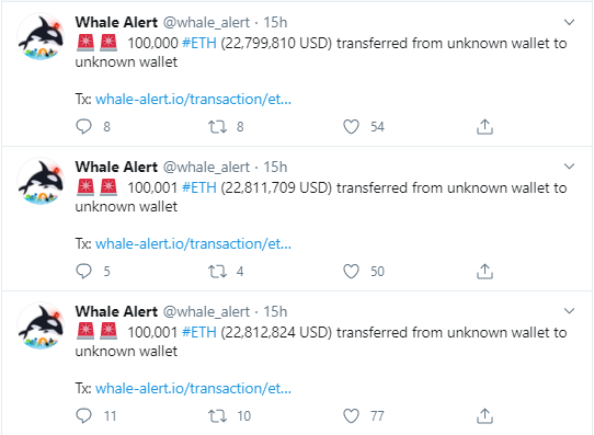 ETH whale alert