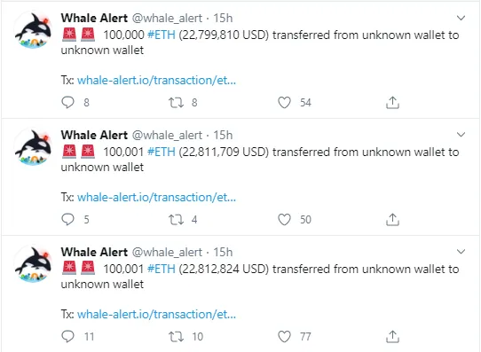 ETH whale alert