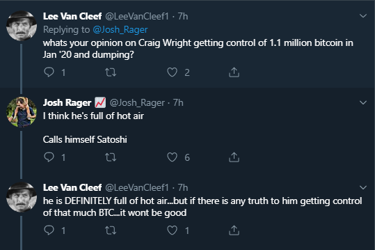 Follower’s question to Josh Rager