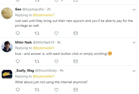 Larimer’s followers criticizing Facebook
