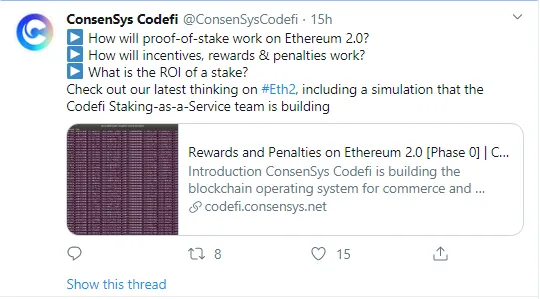 ConsenSys calculations on ETH2 tokenomics