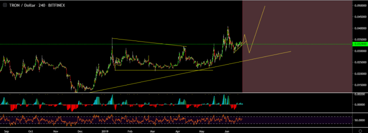TRX price forecast by Cryptotrader_123
