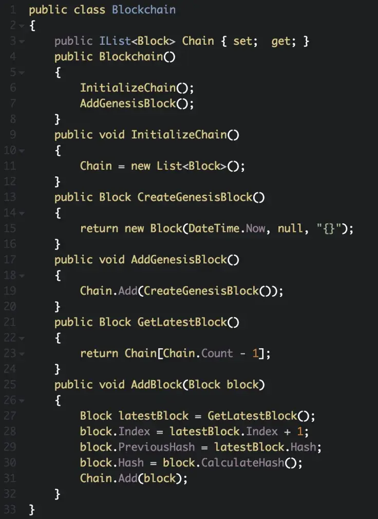 C# blockchain