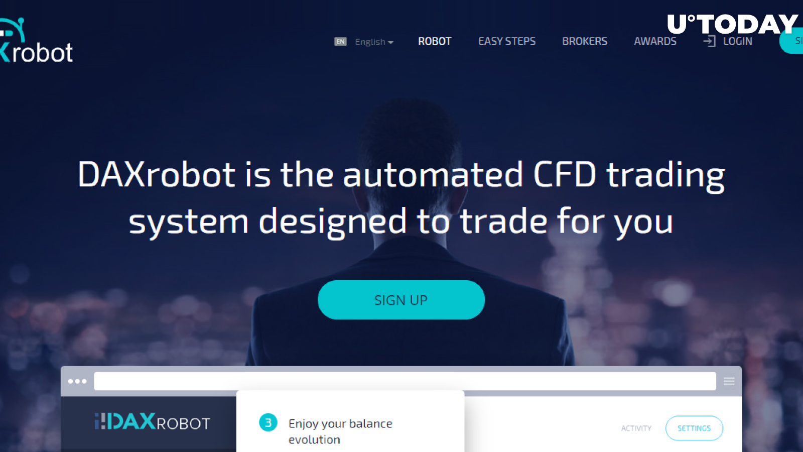 DAXrobot web interface