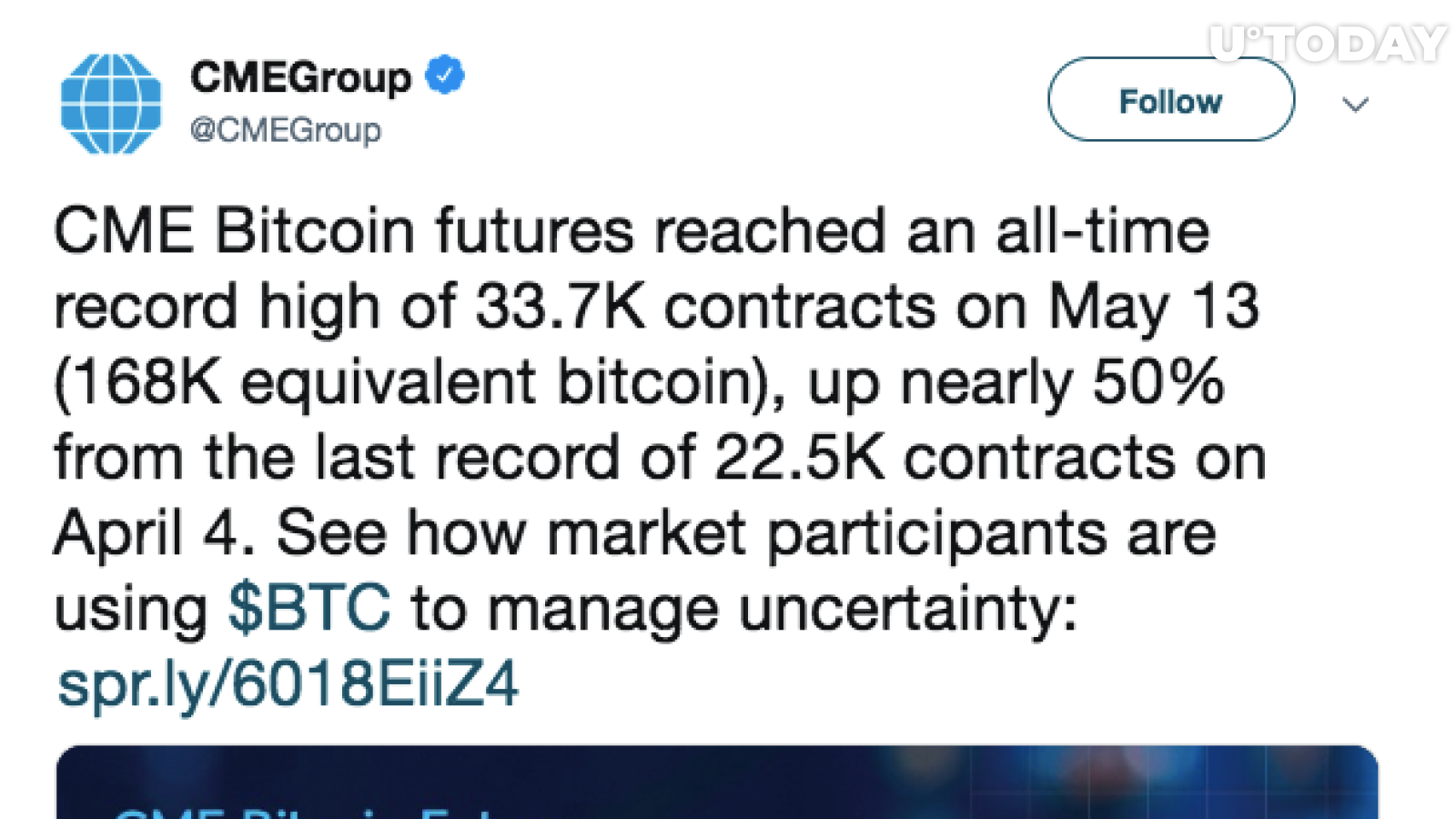 CME Group'un Bitcoin vadeli istatistikleri