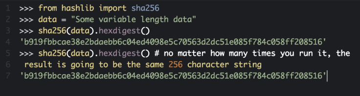 Python hash