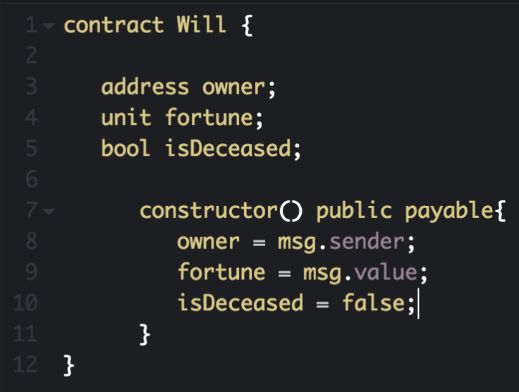 Solidity contract