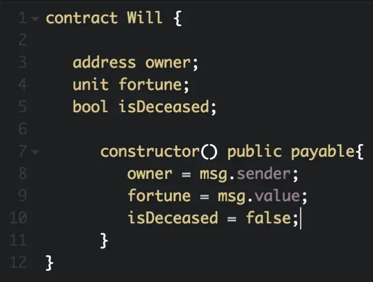 Solidity contract