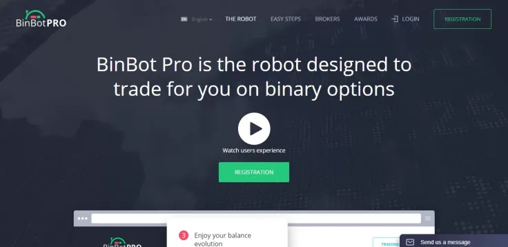 BinBot Pro web interface