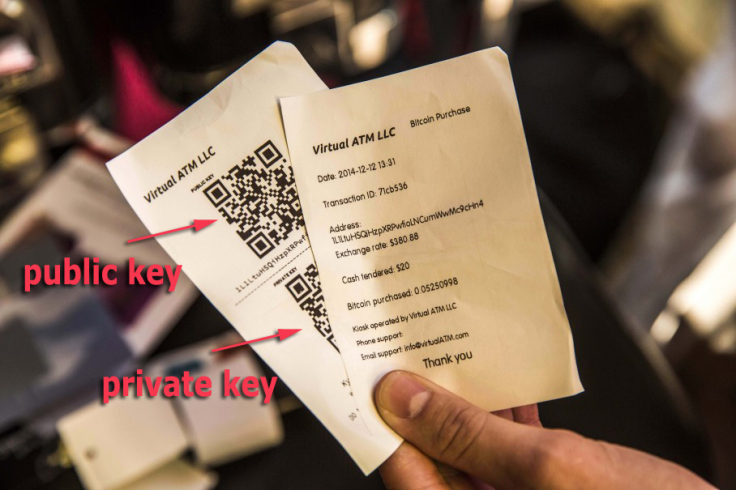 Bitcoin ATM receipt