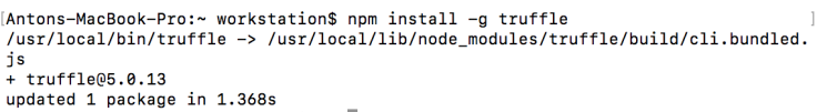 Installing Truffle