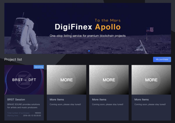 DigiFinex IEOs