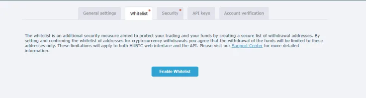 The whitelist option