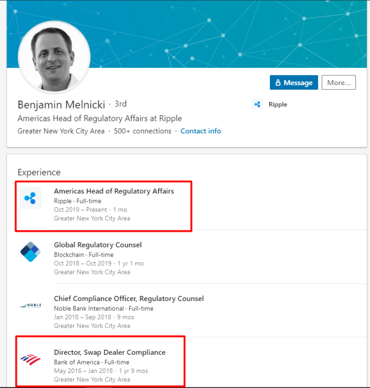 New Ripple executive
