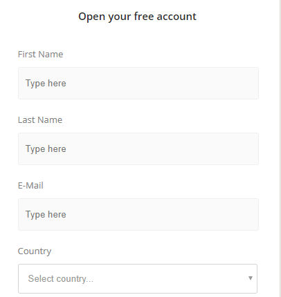 registration form