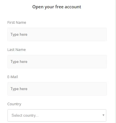 registration form