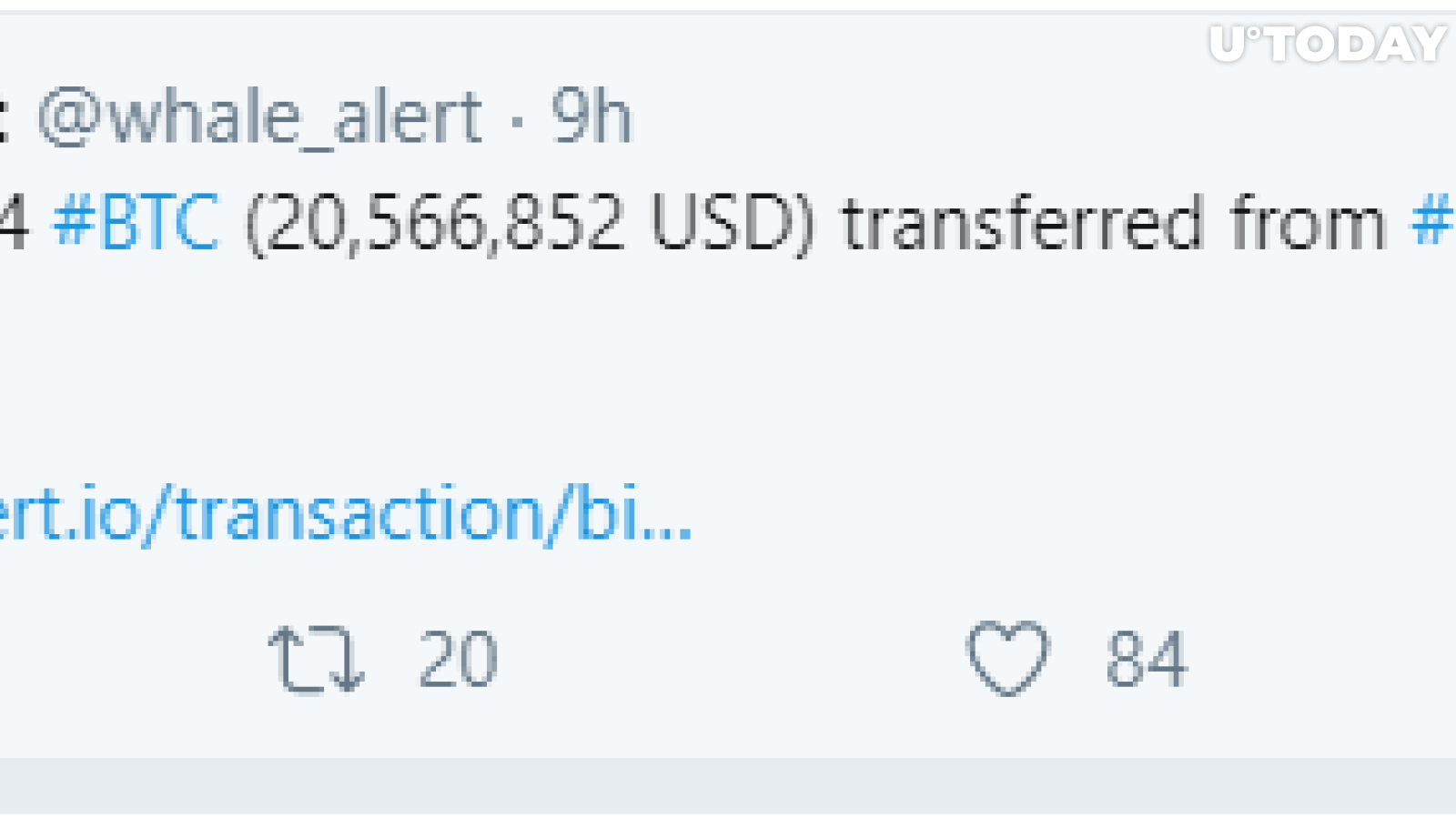 BTC sent