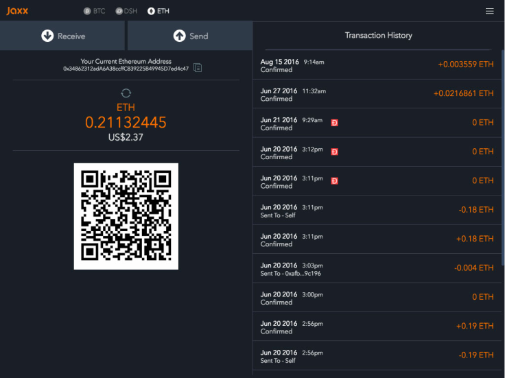 Jaxx interface