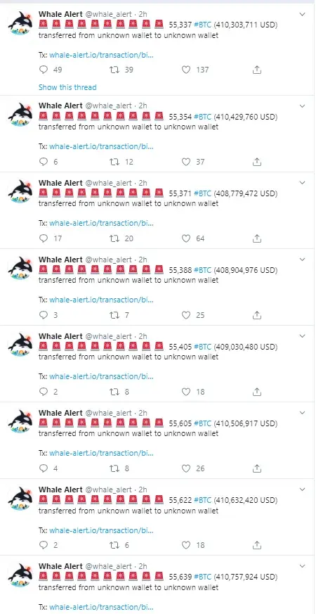 Кит Blert $ 9 млрд в BTC