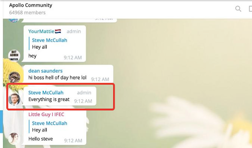APL team has initiated a massive dump