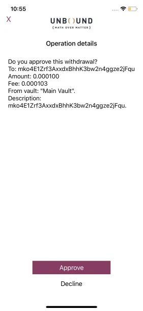 CASP mibile interface