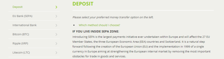 deposit