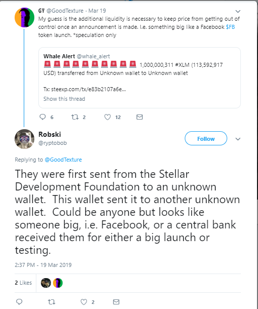 Massive Transaction of 1 Bln XLM Spotted After IBM Announced World Wire Launch