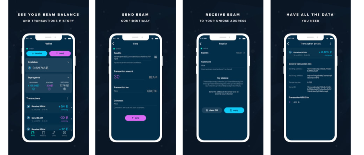 Beam Wallet iPhone App