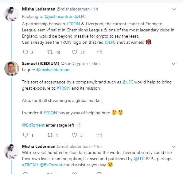 Is Tron entering the global sports industry?
