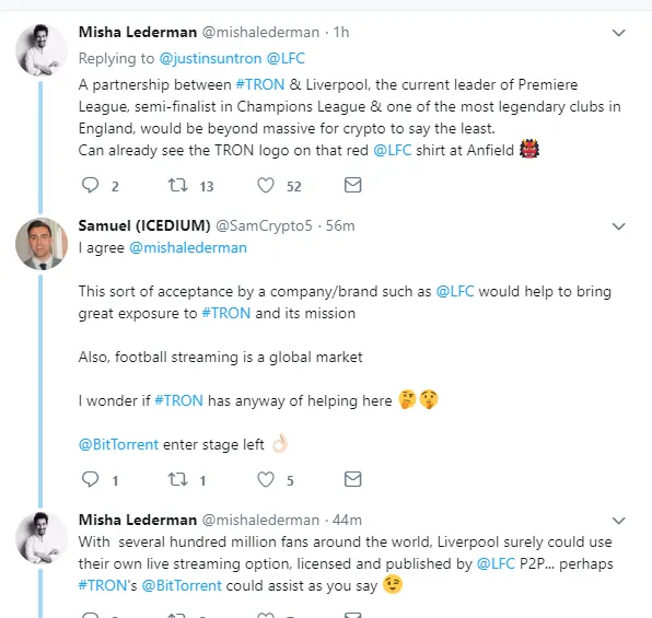Is Tron entering the global sports industry?