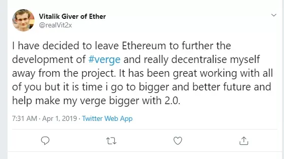 Vitalik Buterin Dumps Ethereum, Zcoin Reaches Ultimate Privacy by Giving Up Any Titles Whatsoever