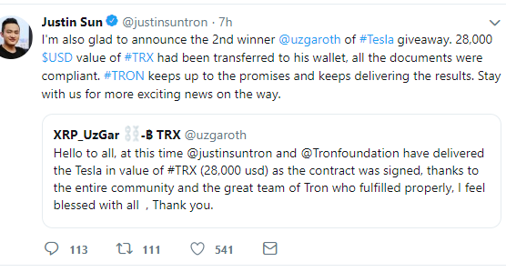 https://twitter.com/justinsuntron/status/1127831842839613441