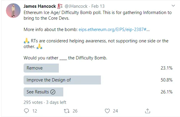 A concept to erase difficulty bomb is proposed