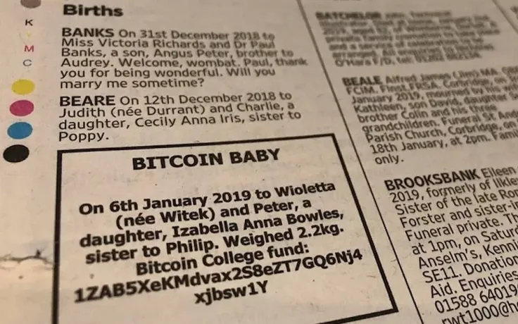 ‘Bitcoin baby’