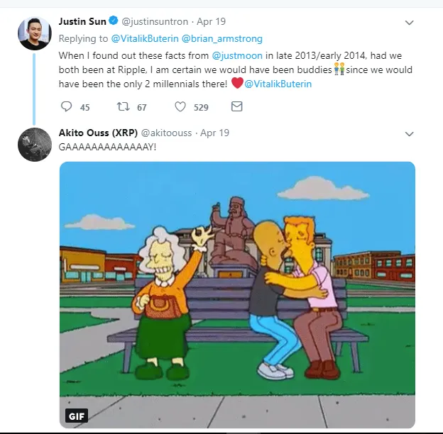 Justin Sun feels sorry he and Vitalik did not meet at Ripple