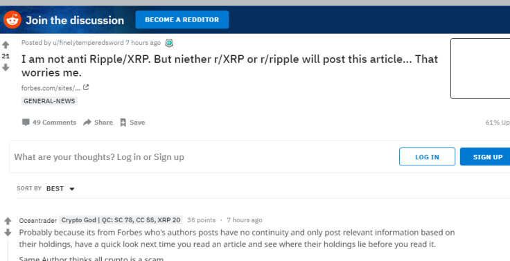 Redditors strongly disagree