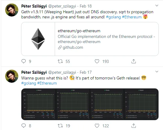 Geth v1.9.11 released by Ethereum Foundation
