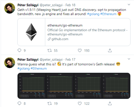 Geth v1.9.11 released by Ethereum Foundation