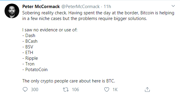 Peter McCormack: Ripple is as valuable as Potato Coin