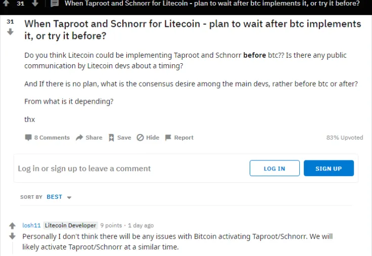 Litecoin Developer Says, The Schnorr Upgrade May Follow in 2020