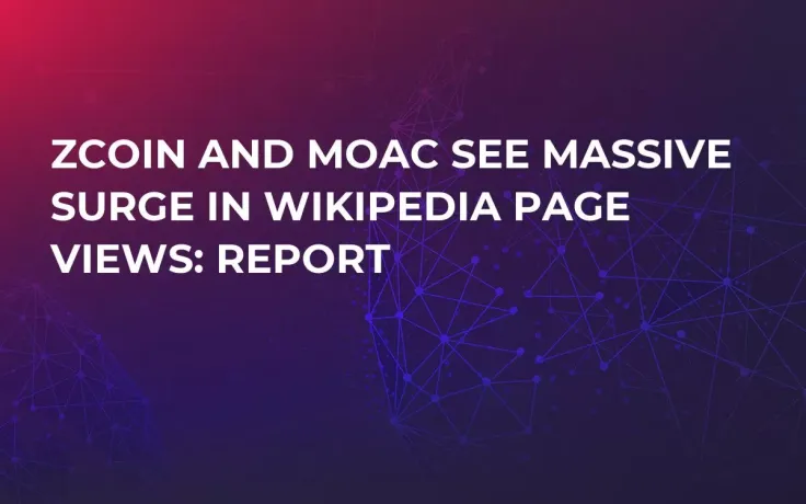 ZCoin and MOAC See Massive Surge in Wikipedia Page Views: Report