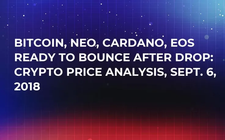 Bitcoin, NEO, Cardano, EOS Ready to Bounce After Drop: Crypto Price Analysis, Sept. 6, 2018