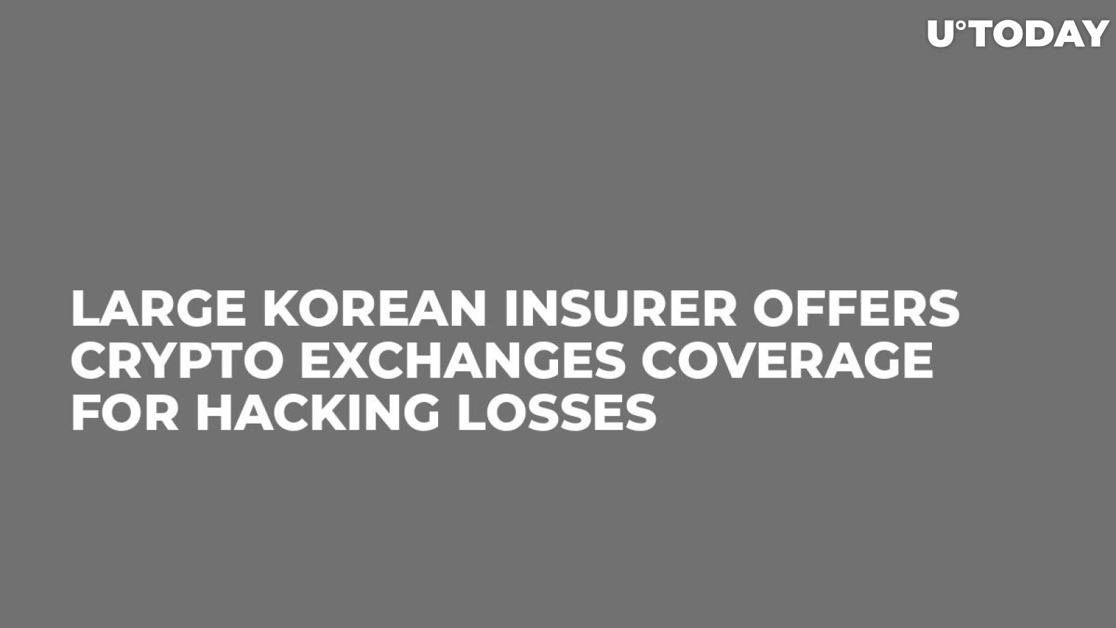 Large Korean Insurer Offers Crypto Exchanges Coverage For Hacking Losses