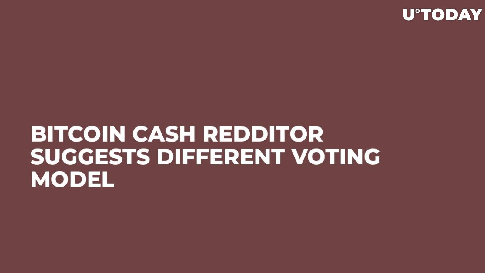 Bitcoin Cash Redditor Suggests Different Voting Model