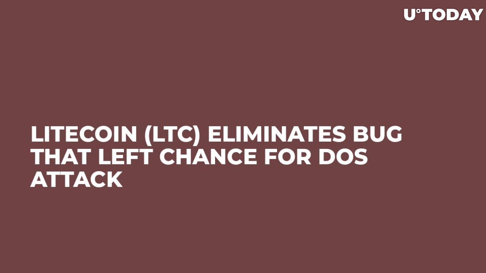 Litecoin (LTC) Eliminates Bug That Left Chance For DoS Attack