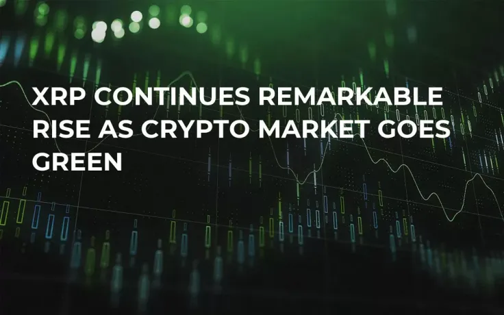 XRP Continues Remarkable Rise as Crypto Market Goes Green