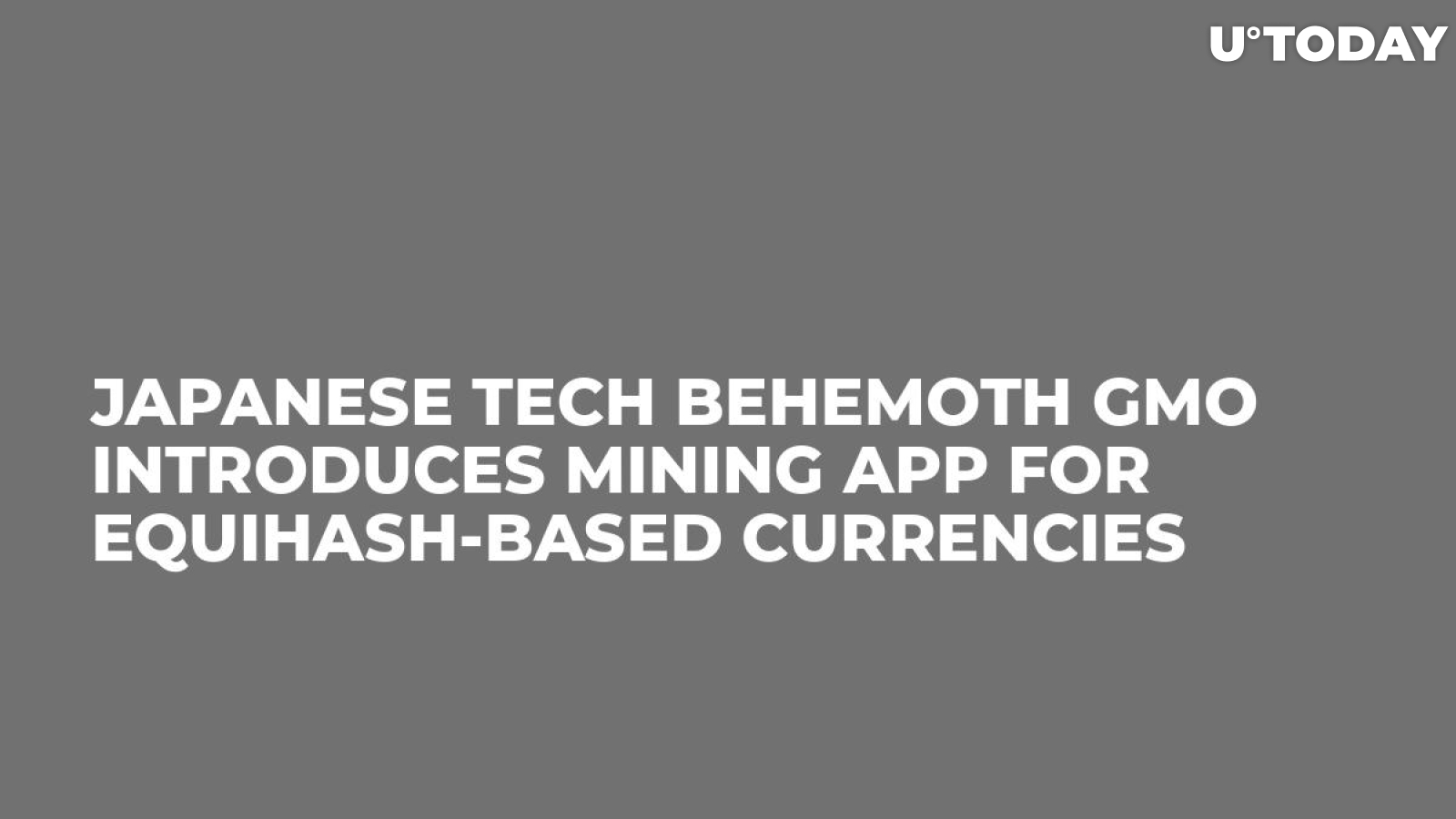 Japanese Tech Behemoth GMO Introduces Mining App For Equihash-Based Currencies