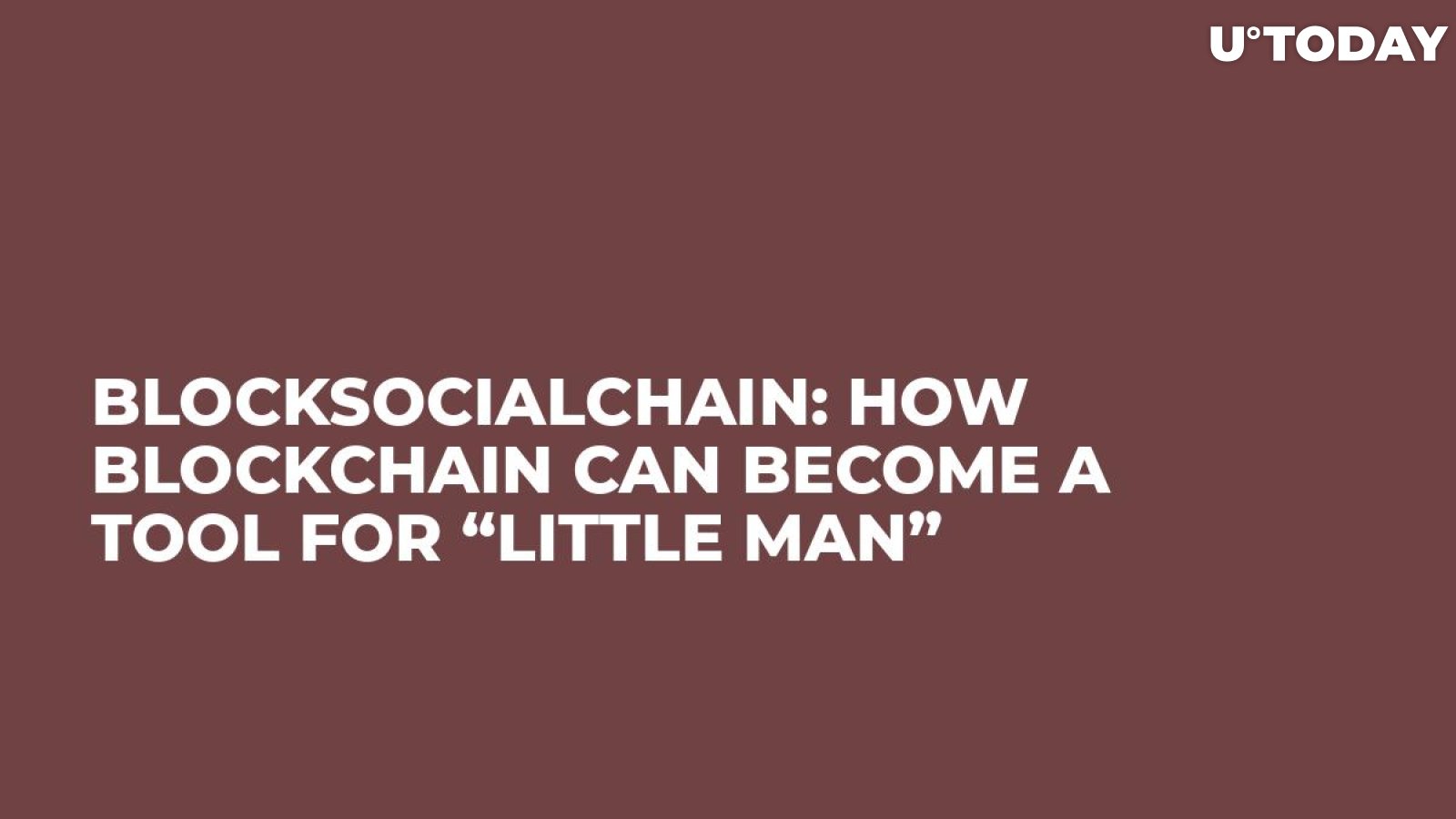 BlockSocialChain: How Blockchain Can Become a Tool for “Little Man”
