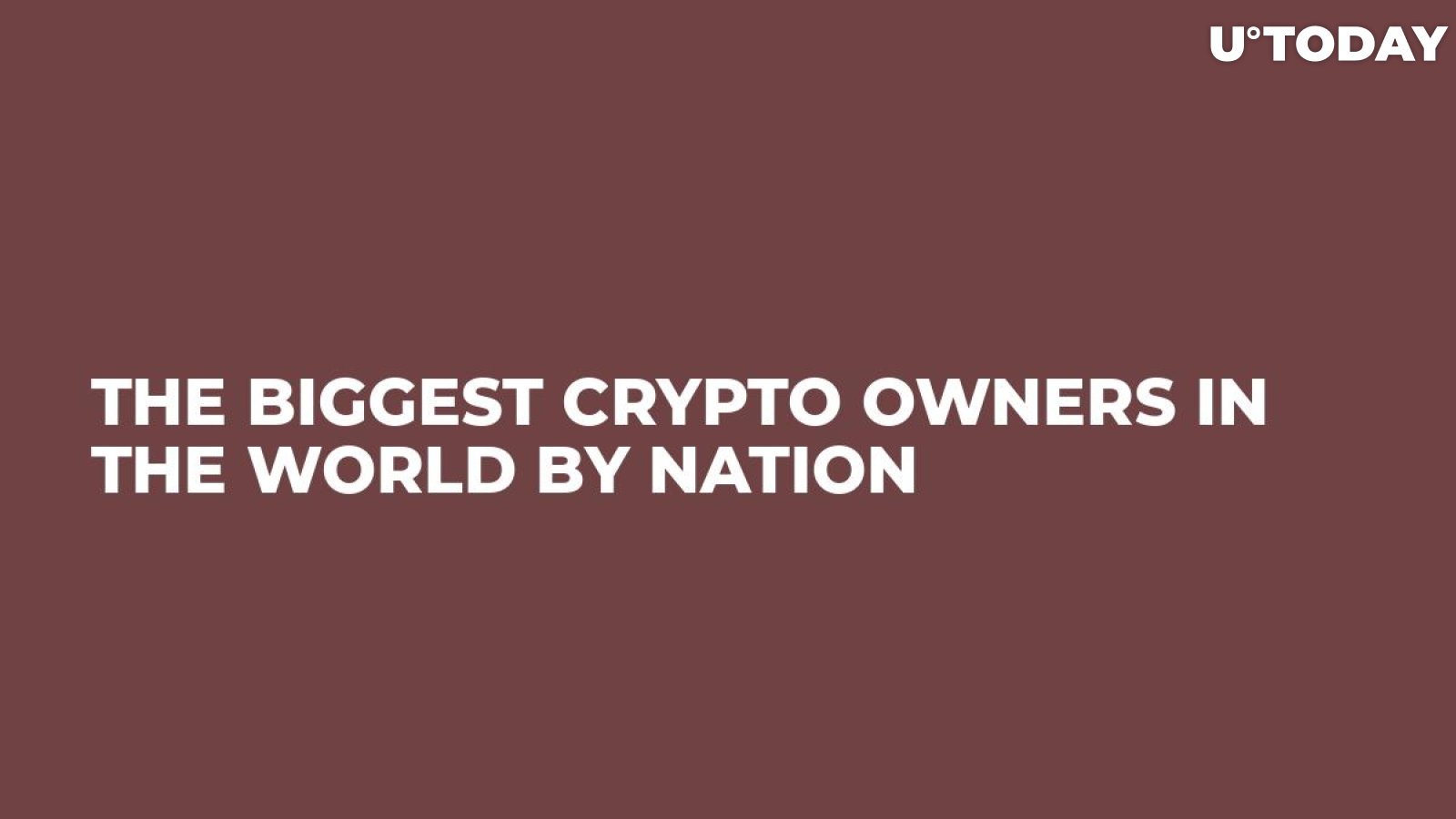 The Biggest Crypto Owners in the World by Nation
